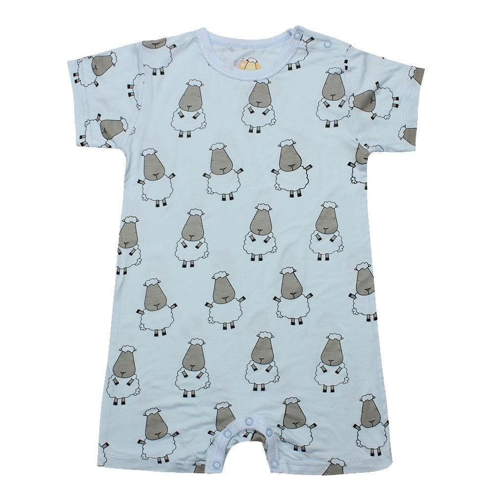 Baa Baa Sheepz Short Sleeve Romper- Big Sheep | The Nest Attachment Parenting Hub