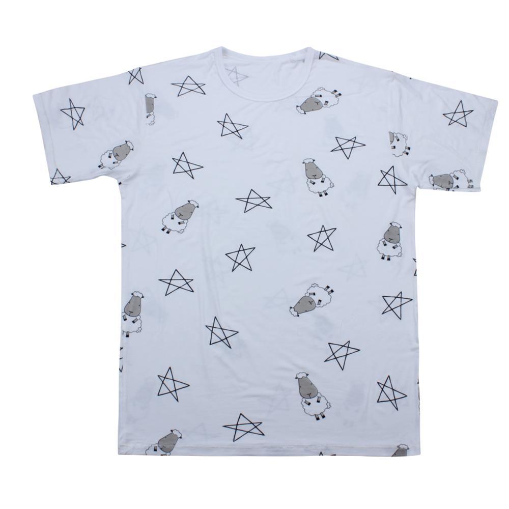 Baa Baa Sheepz Unisex Shirt White Big Star Sheep | The Nest Attachment Parenting Hub