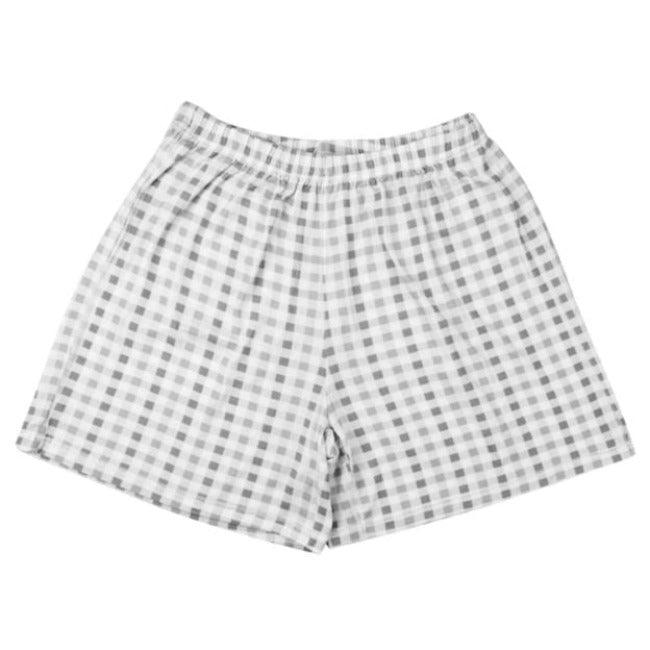 Baa Baa Sheepz Women Shorts Grey Checkers | The Nest Attachment Parenting Hub