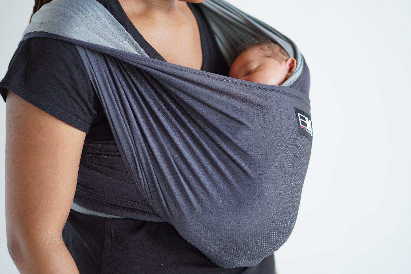 Baby K'tan Active Oasis - Heather Black & Grey | The Nest Attachment Parenting Hub