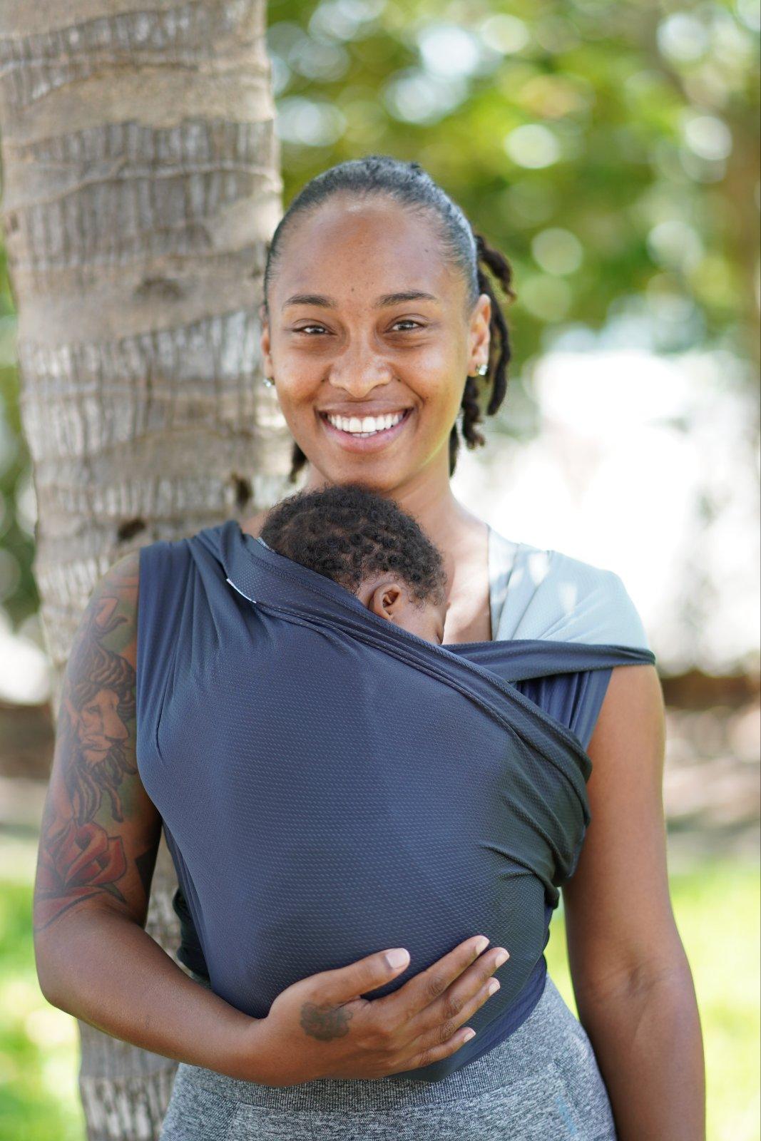 Baby K'tan Active Oasis - Heather Black & Grey | The Nest Attachment Parenting Hub