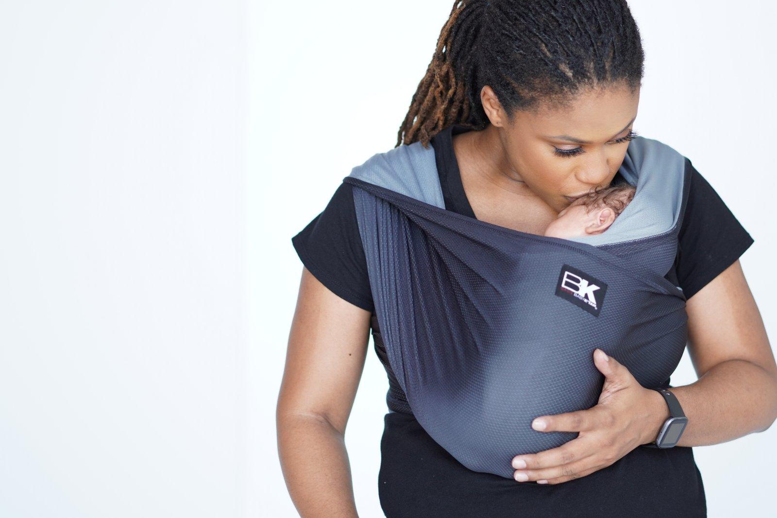 Baby K'tan Active Oasis - Heather Black & Grey | The Nest Attachment Parenting Hub
