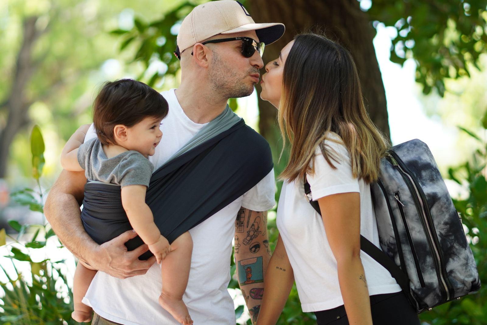 Baby K'tan Active Oasis - Heather Black & Grey | The Nest Attachment Parenting Hub