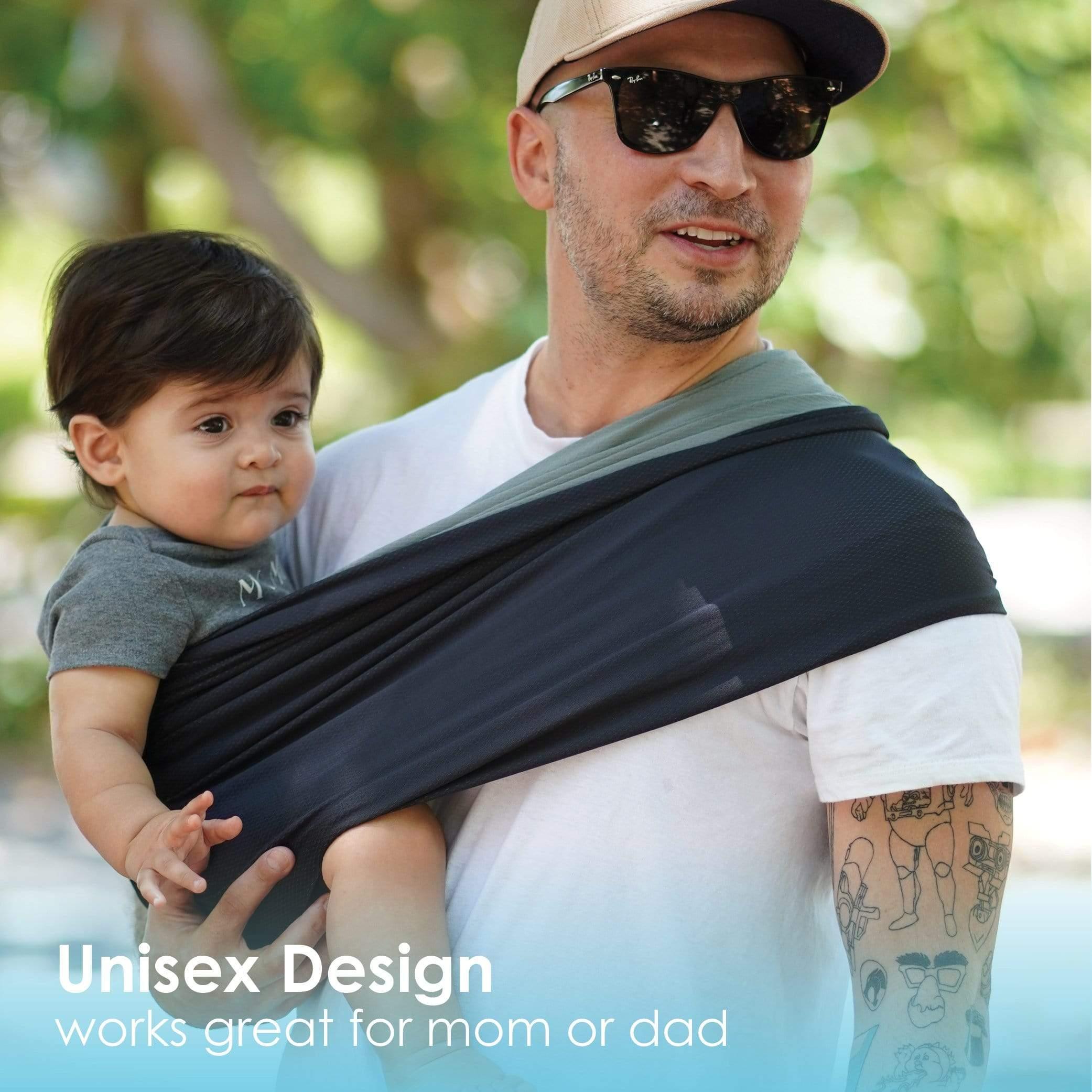 Baby K'tan Active Oasis - Heather Black & Grey | The Nest Attachment Parenting Hub