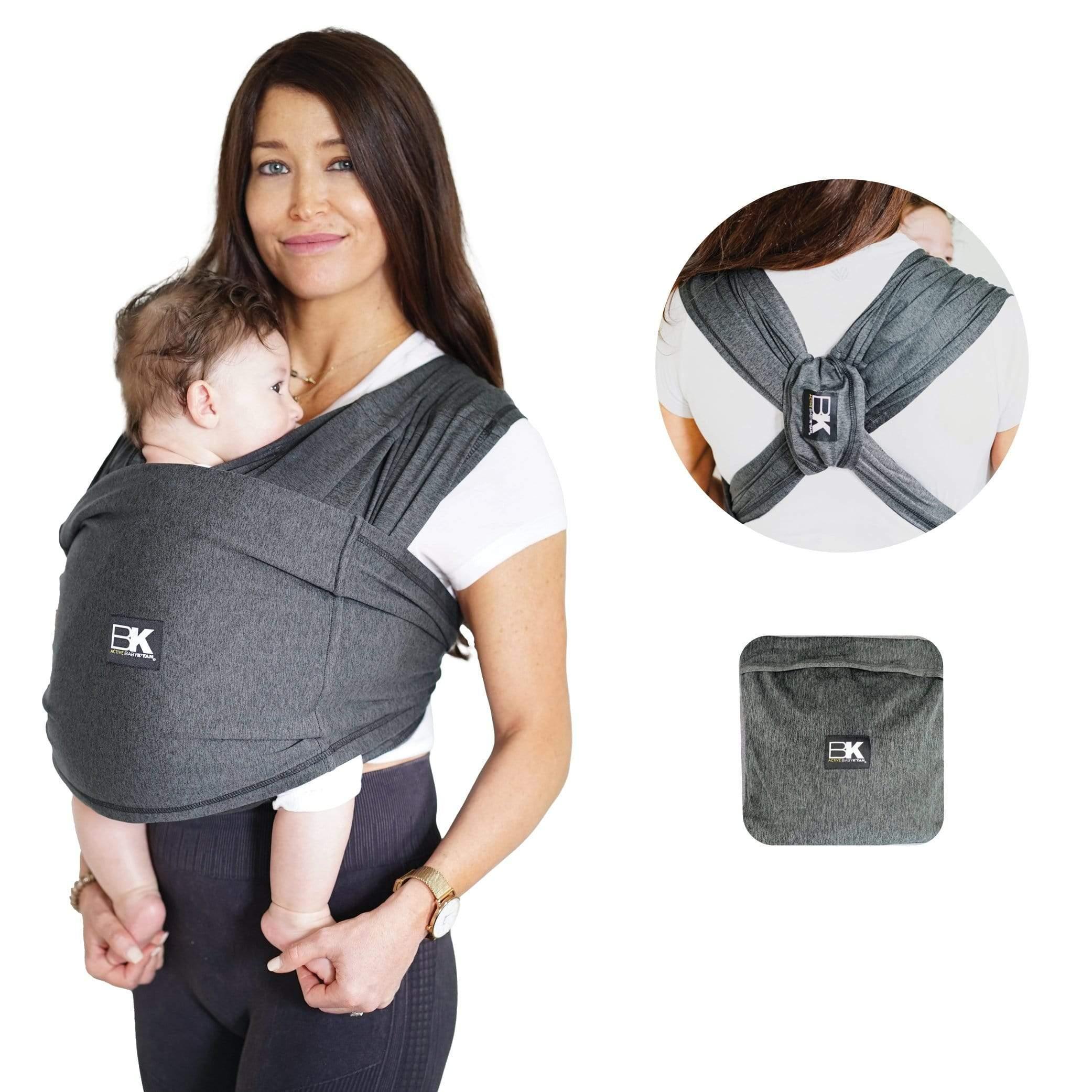 Baby K'tan Active Yoga - Heather Black | The Nest Attachment Parenting Hub