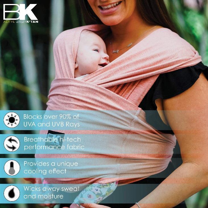 Baby K'tan Active Yoga - Heather Coral | The Nest Attachment Parenting Hub