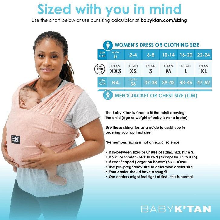 Baby K'tan Active Yoga - Heather Coral | The Nest Attachment Parenting Hub