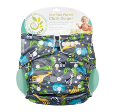 Baby Leaf Animal Jungle One-Size Cloth Diapers | The Nest Attachment Parenting Hub