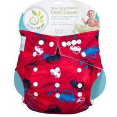 Baby Leaf Cars on Wheels One-Size Cloth Diapers | The Nest Attachment Parenting Hub