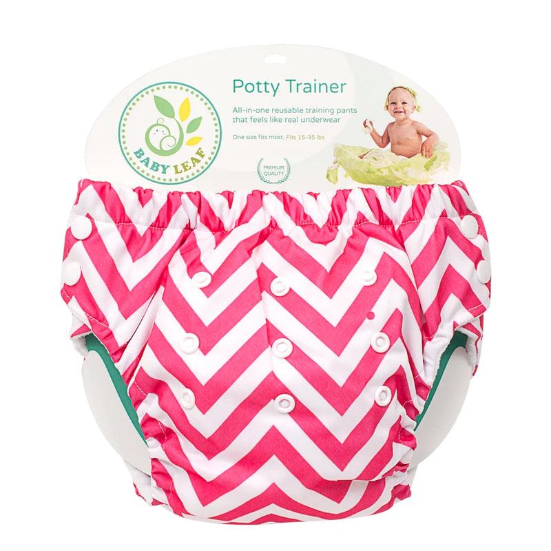 Baby Leaf Chevron Pink Potty Trainer | The Nest Attachment Parenting Hub