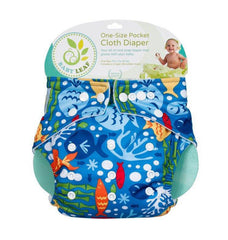 Baby Leaf UNDER THE SEA One-Size Cloth Diapers | The Nest Attachment Parenting Hub
