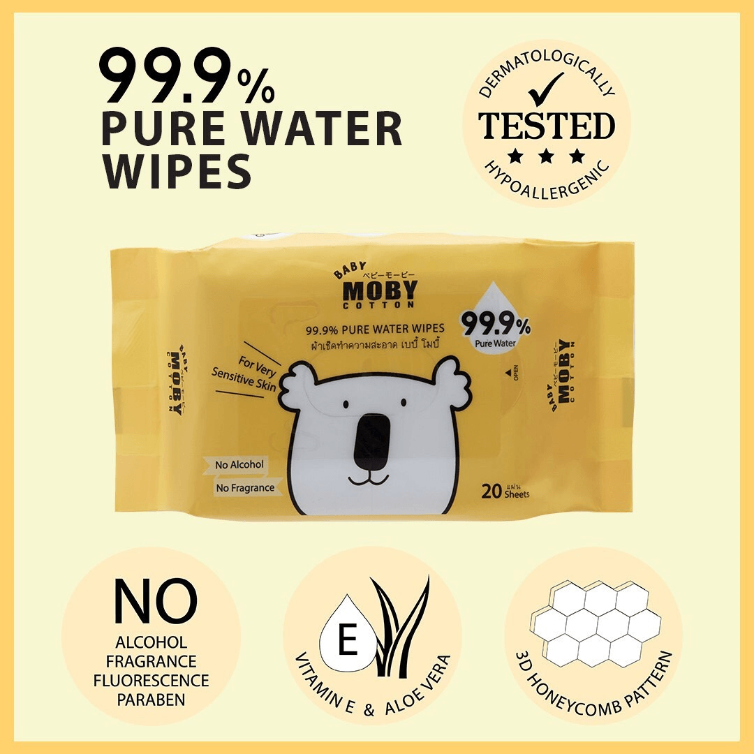 Baby Moby 99.9% Pure Water Wipes | The Nest Attachment Parenting Hub