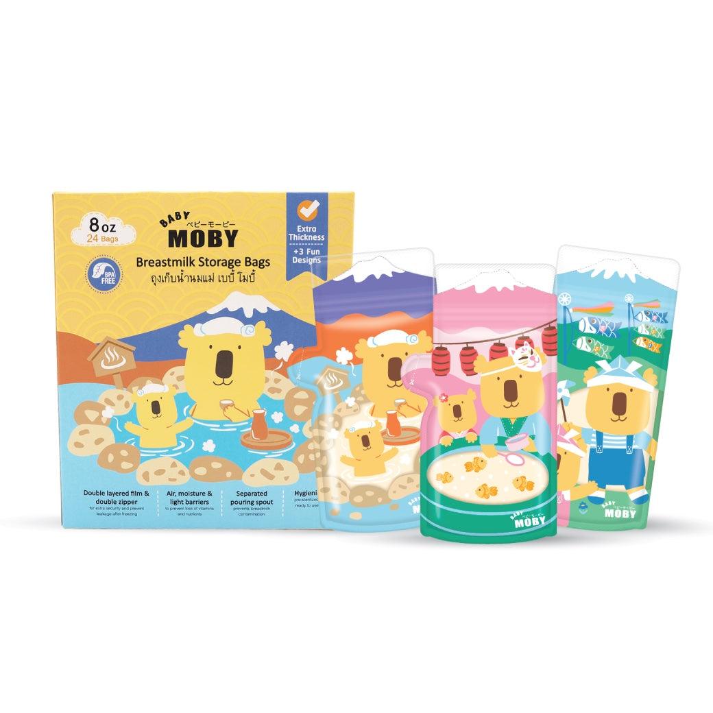 Baby Moby Breastmilk Storage Bags Japan Collection | The Nest Attachment Parenting Hub