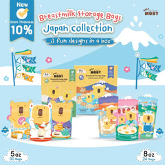 Baby Moby Breastmilk Storage Bags Japan Collection | The Nest Attachment Parenting Hub