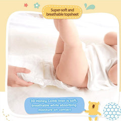 Baby Moby Tape Diapers - Small (3-6kgs) | The Nest Attachment Parenting Hub