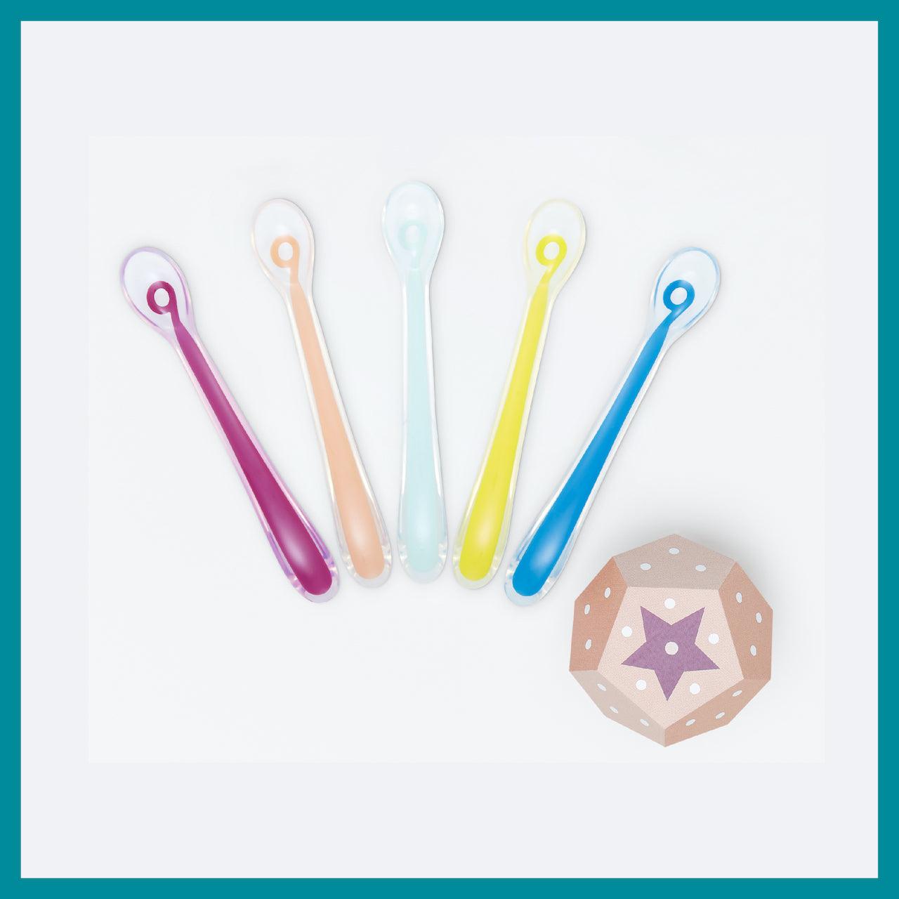 Babymoov 1st Age Silicone Spoon 6m+ (Set of 5) | The Nest Attachment Parenting Hub