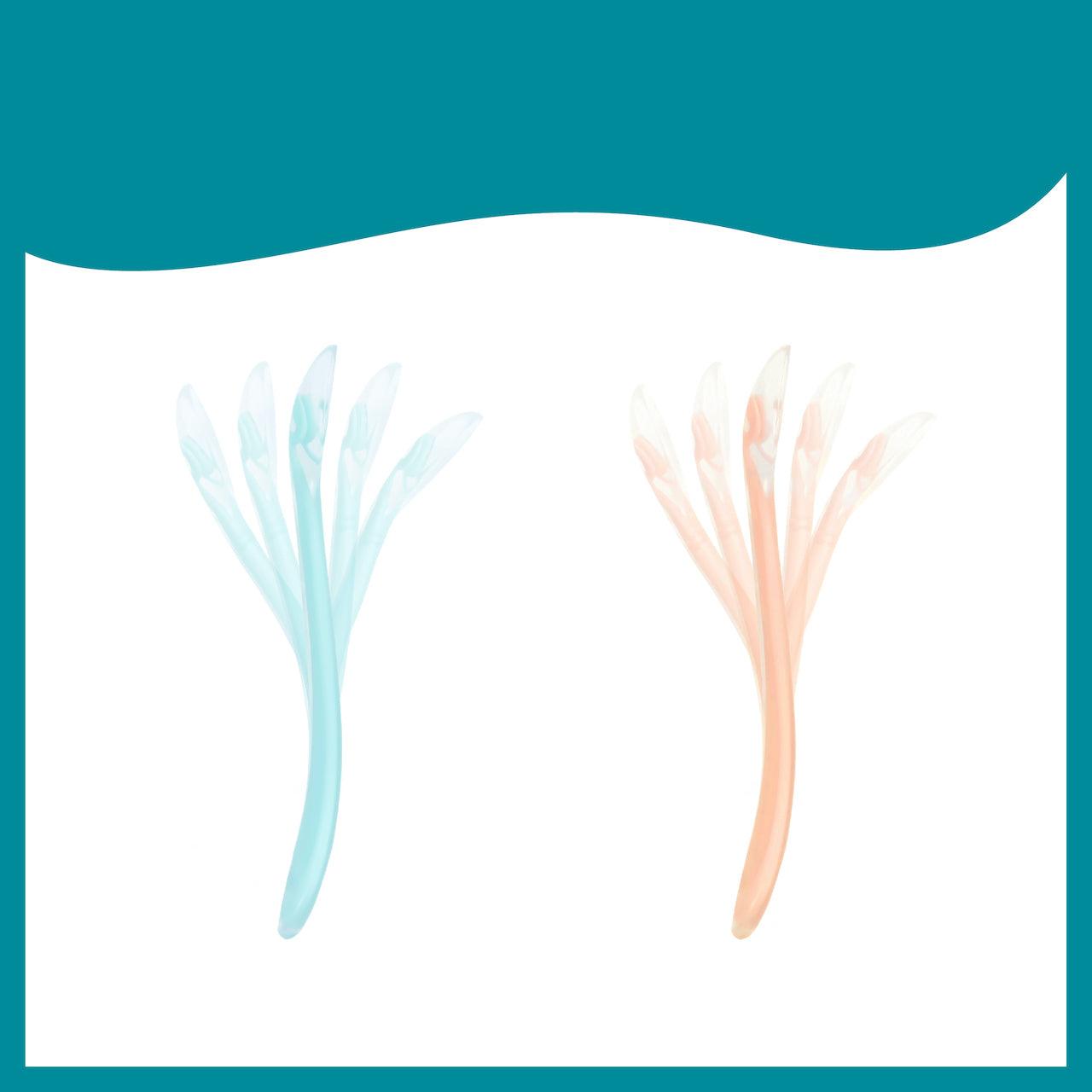 Babymoov 1st Age Silicone Spoon 6m+ (Set of 5) | The Nest Attachment Parenting Hub