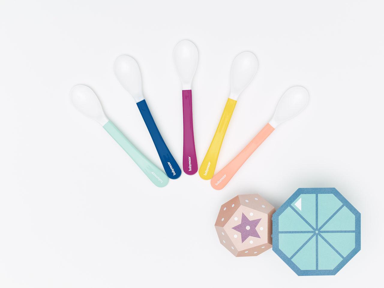 Babymoov 2nd Age Silicone Spoon 8m+ (Set of 5) | The Nest Attachment Parenting Hub