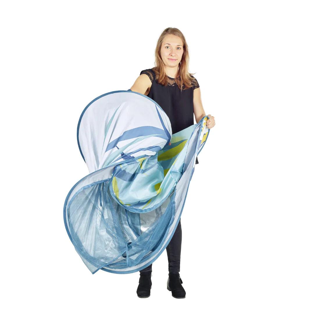 Babymoov Anti-UV Tent 50+ UPF Protection Blue Waves | The Nest Attachment Parenting Hub