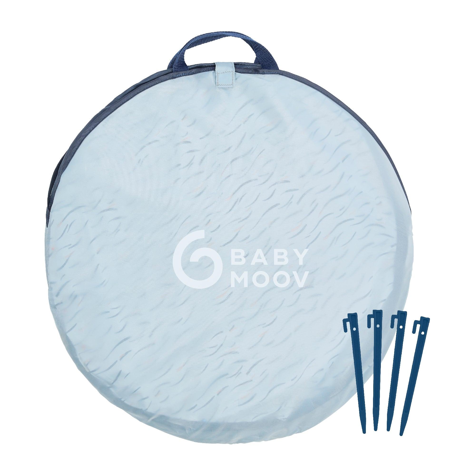 Babymoov Anti-UV Tent 50+ UPF Protection Blue Waves | The Nest Attachment Parenting Hub