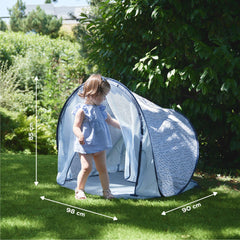 Babymoov Anti-UV Tent 50+ UPF Protection Blue Waves | The Nest Attachment Parenting Hub
