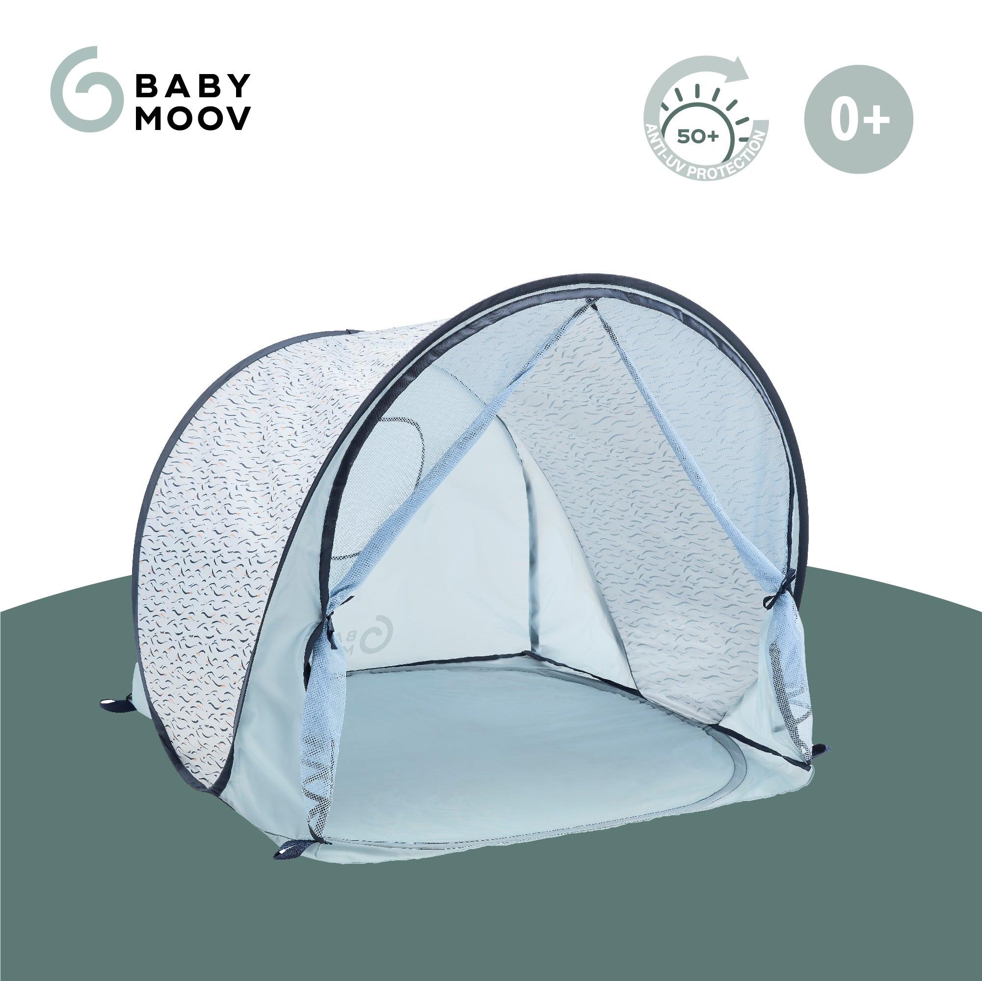 Babymoov Anti-UV Tent 50+ UPF Protection Blue Waves | The Nest Attachment Parenting Hub