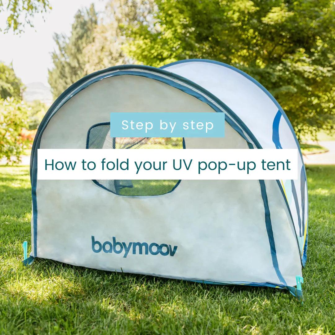 Babymoov Anti-UV Tent 50+ UPF Protection Blue Waves | The Nest Attachment Parenting Hub