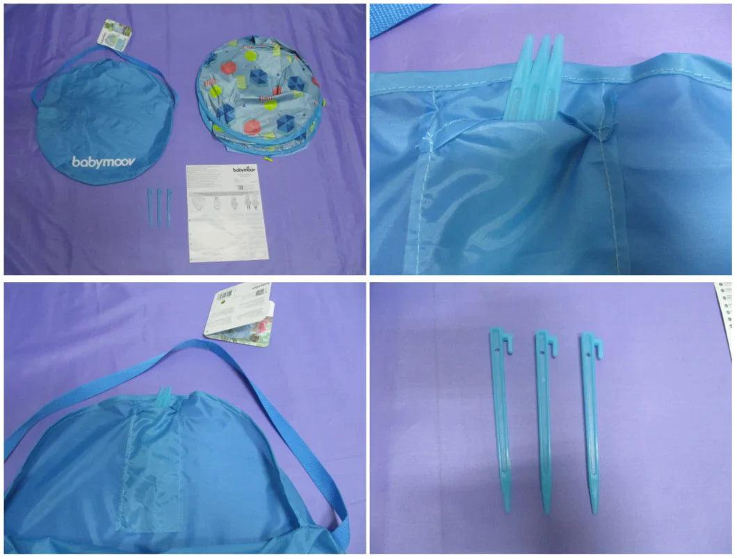 Babymoov Anti-UV Tent 50+ UPF Protection Mariniere | The Nest Attachment Parenting Hub
