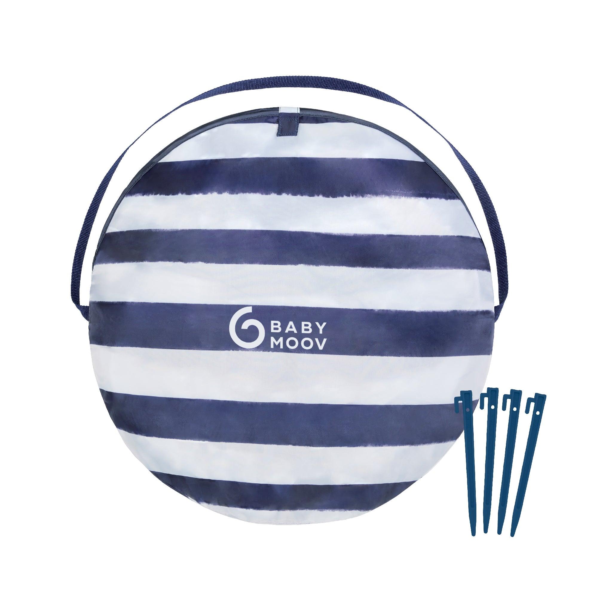 Babymoov Anti-UV Tent 50+ UPF Protection Mariniere | The Nest Attachment Parenting Hub