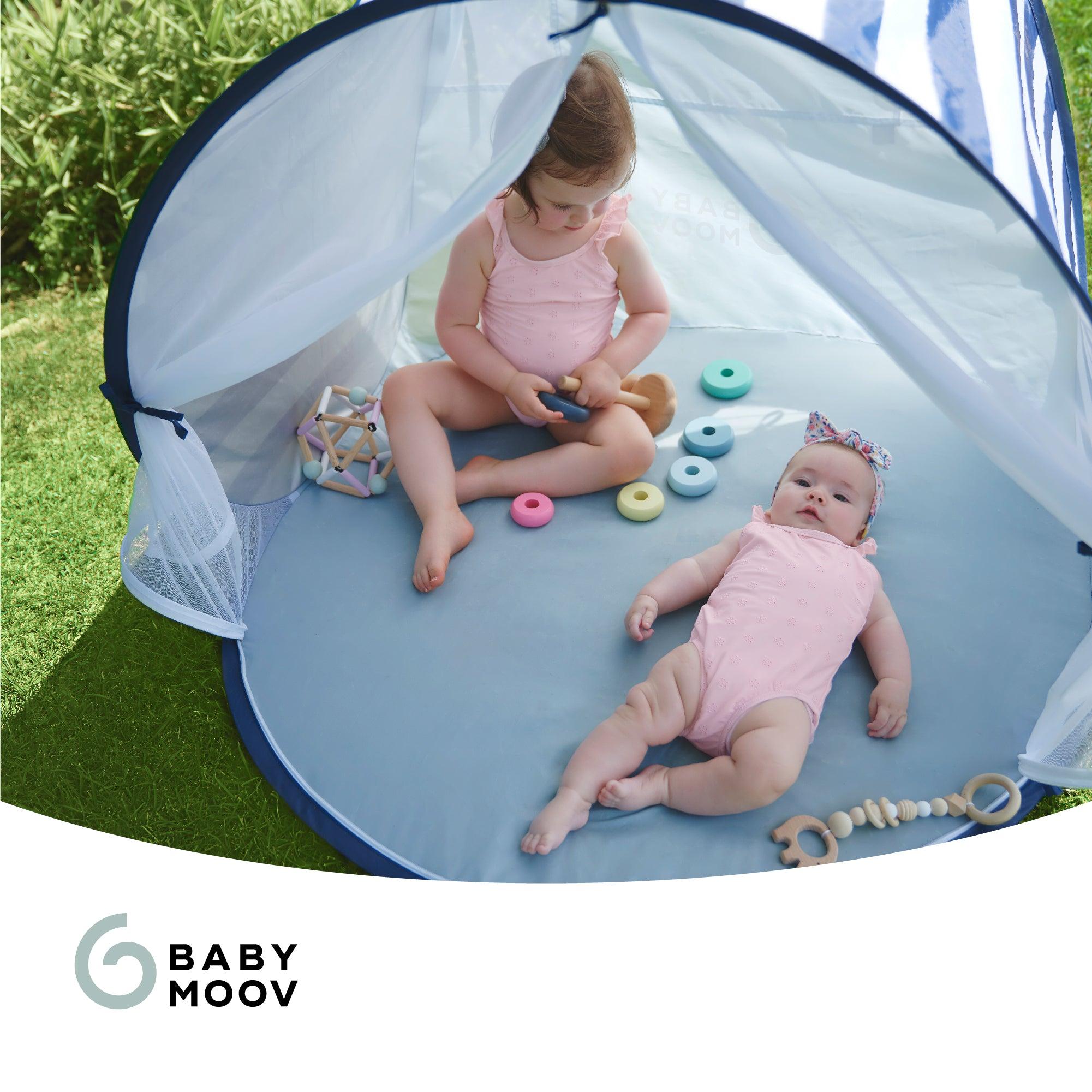 Babymoov Anti-UV Tent 50+ UPF Protection Mariniere | The Nest Attachment Parenting Hub