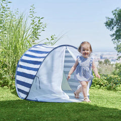 Babymoov Anti-UV Tent 50+ UPF Protection Mariniere | The Nest Attachment Parenting Hub