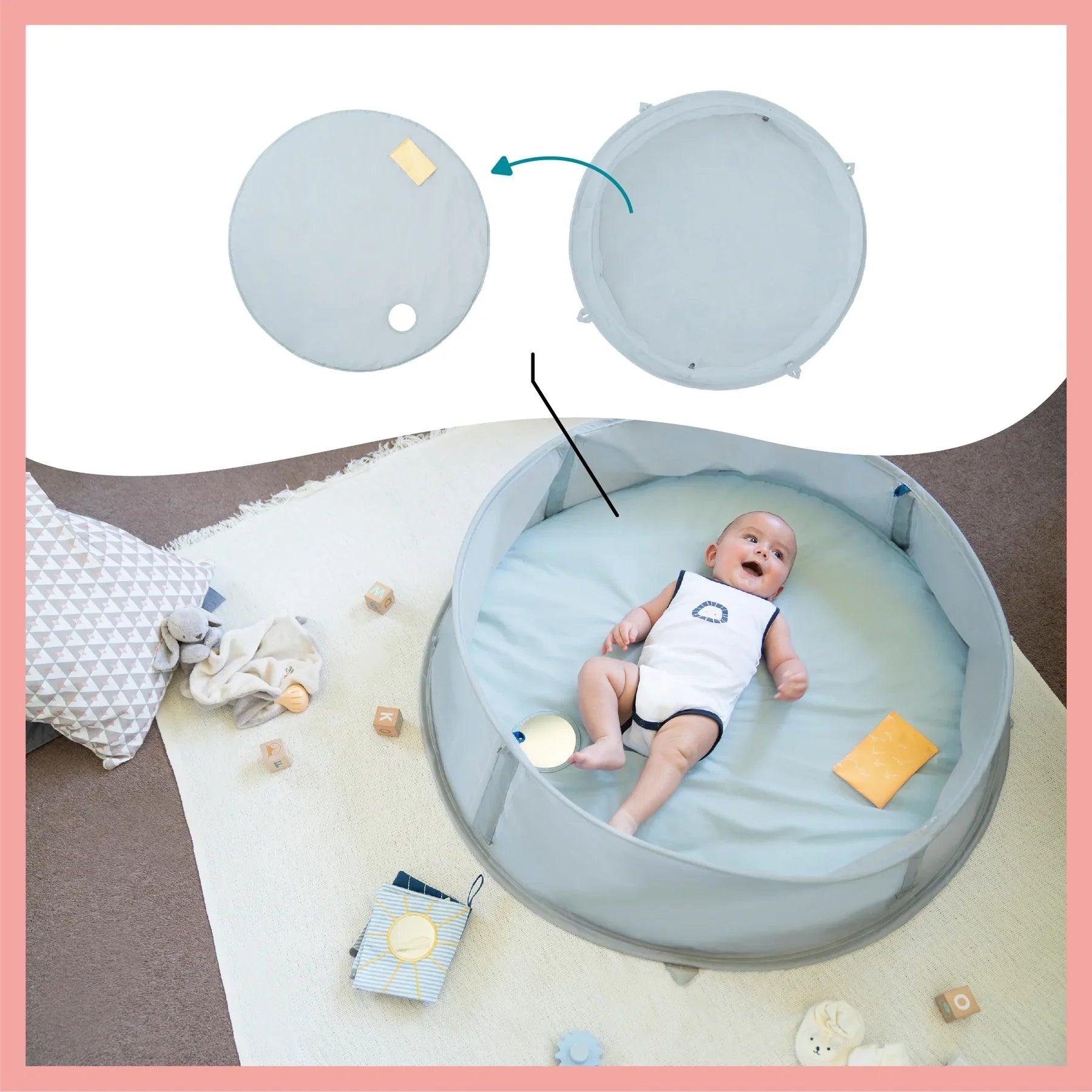 Babymoov Aquani Anti UV tent and Paddling Pool Mariniere 0+ | The Nest Attachment Parenting Hub