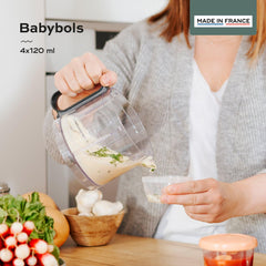 Babymoov Babybols Baby Food Storage 4x120ml | The Nest Attachment Parenting Hub