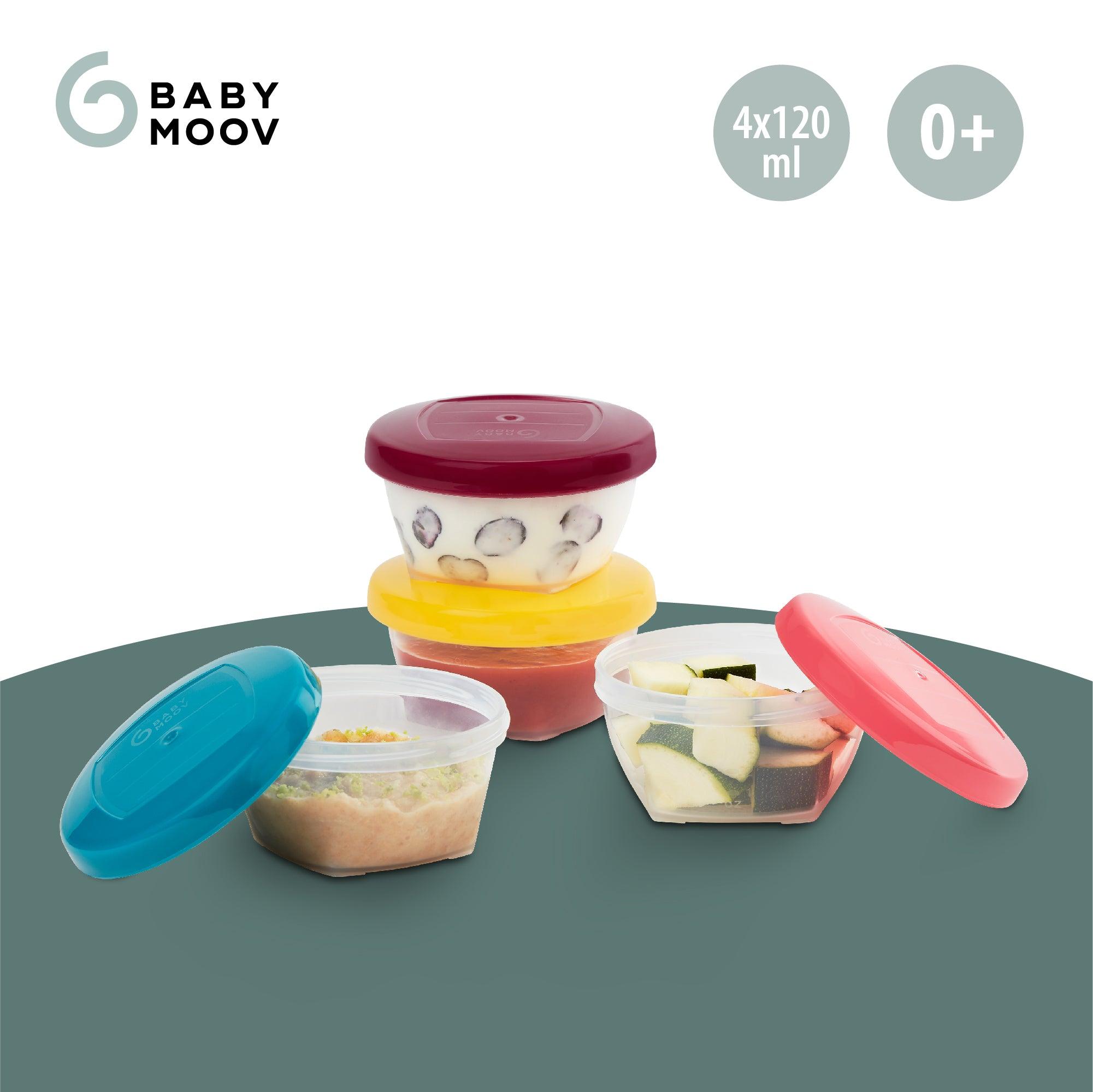 Babymoov Babybols Baby Food Storage 4x120ml | The Nest Attachment Parenting Hub