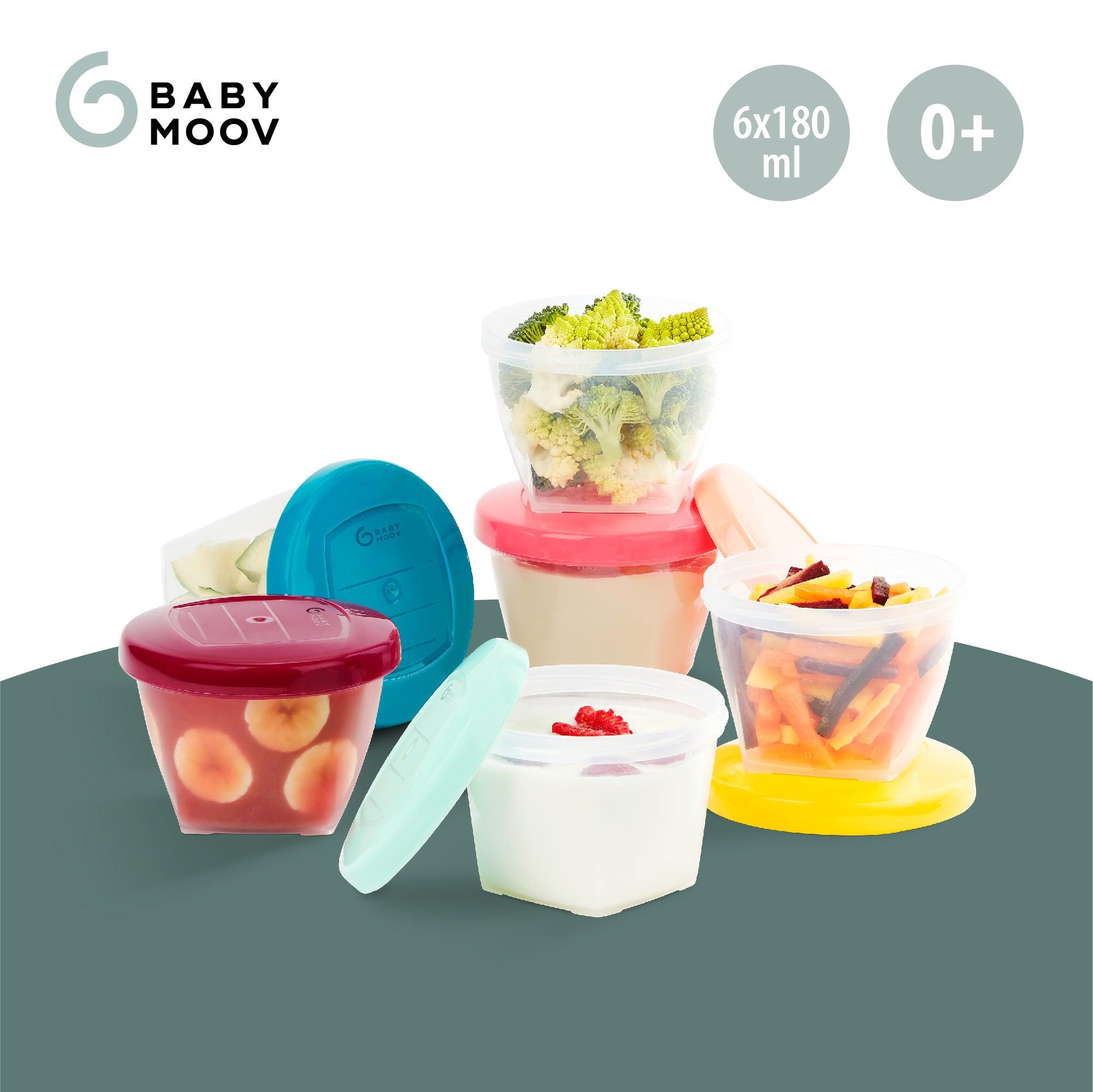 Babymoov Babybols Baby Food Storage 6x180ml | The Nest Attachment Parenting Hub