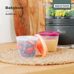 Babymoov Babybols Baby Food Storage 6x250ml | The Nest Attachment Parenting Hub