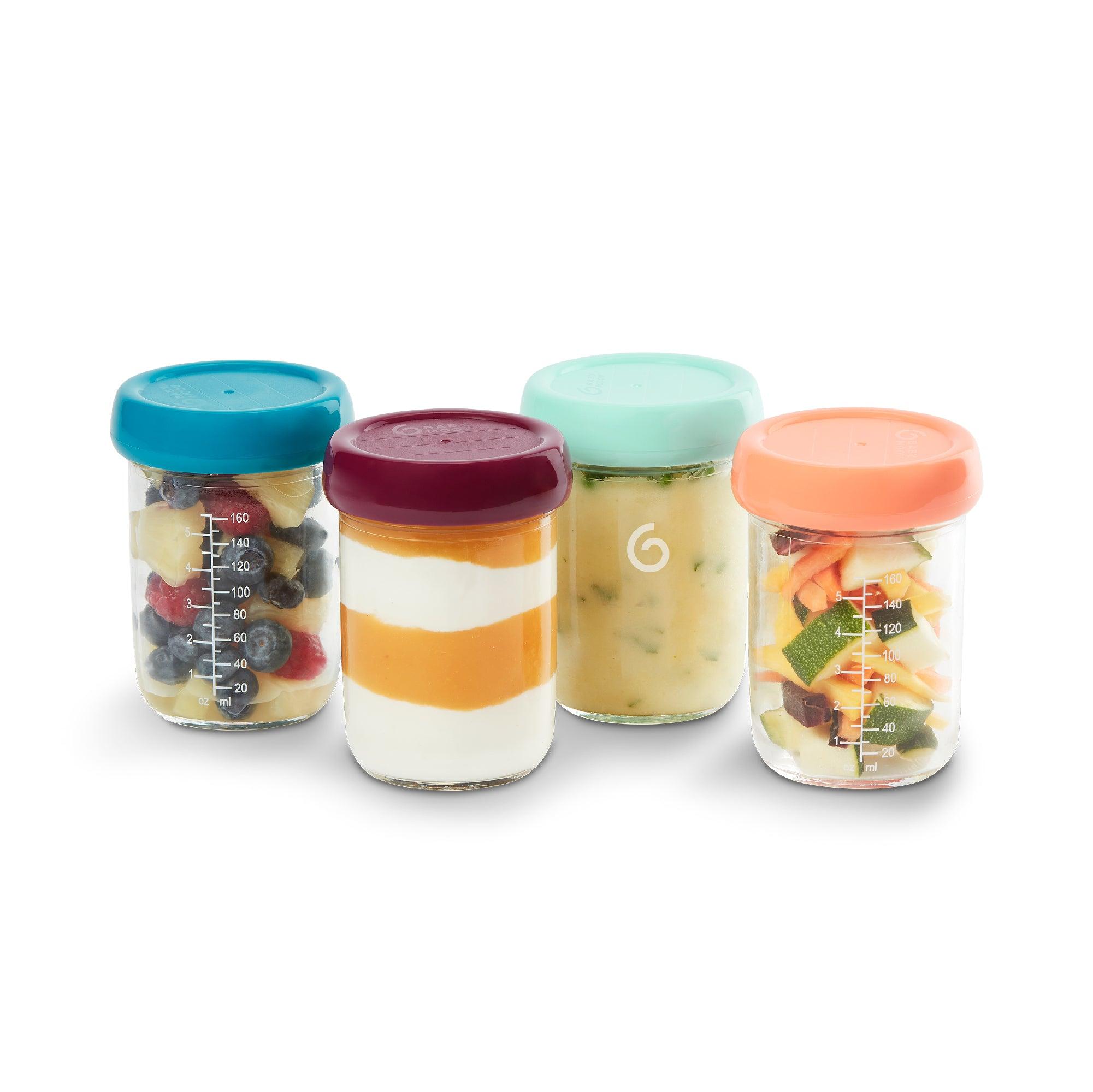 Babymoov Babybowls Glass Storage Containers Multiset of 8 | The Nest Attachment Parenting Hub