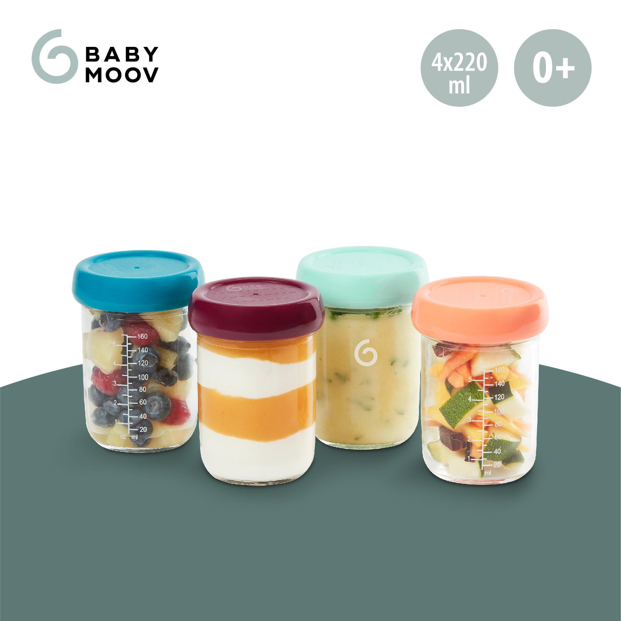 Babymoov Babybowls Glass Storage Containers Multiset of 8 | The Nest Attachment Parenting Hub