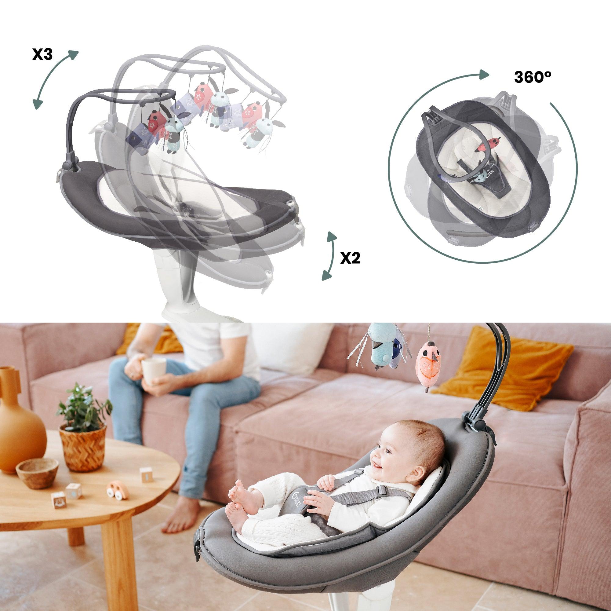 Babymoov Swoon Motion Electric 360° Baby Swing | The Nest Attachment Parenting Hub