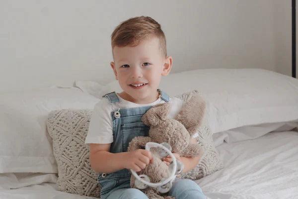 Babynoise Mini White Tambourine | The Nest Attachment Parenting Hub