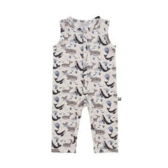 Bamberry x Kryz Button Down Overalls - Whale | The Nest Attachment Parenting Hub