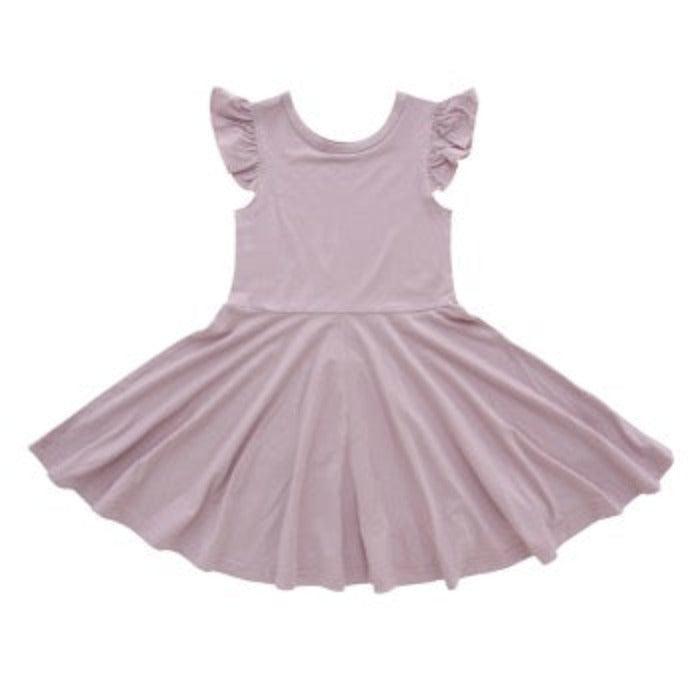 Bamberry x Kryz Flutter Dress Kids - Lilac | The Nest Attachment Parenting Hub