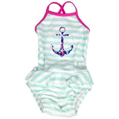 Banz 1pc Swimsuit w/ frills - Anchor | The Nest Attachment Parenting Hub