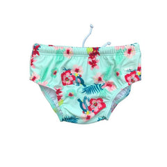 Banz Nappy Swim Diapers - Mint Pansy | The Nest Attachment Parenting Hub