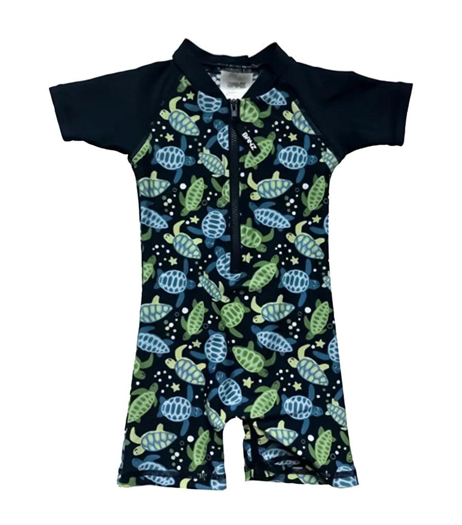 Banz Swimsuit - 1pc Bodysuit - Turtle | The Nest Attachment Parenting Hub