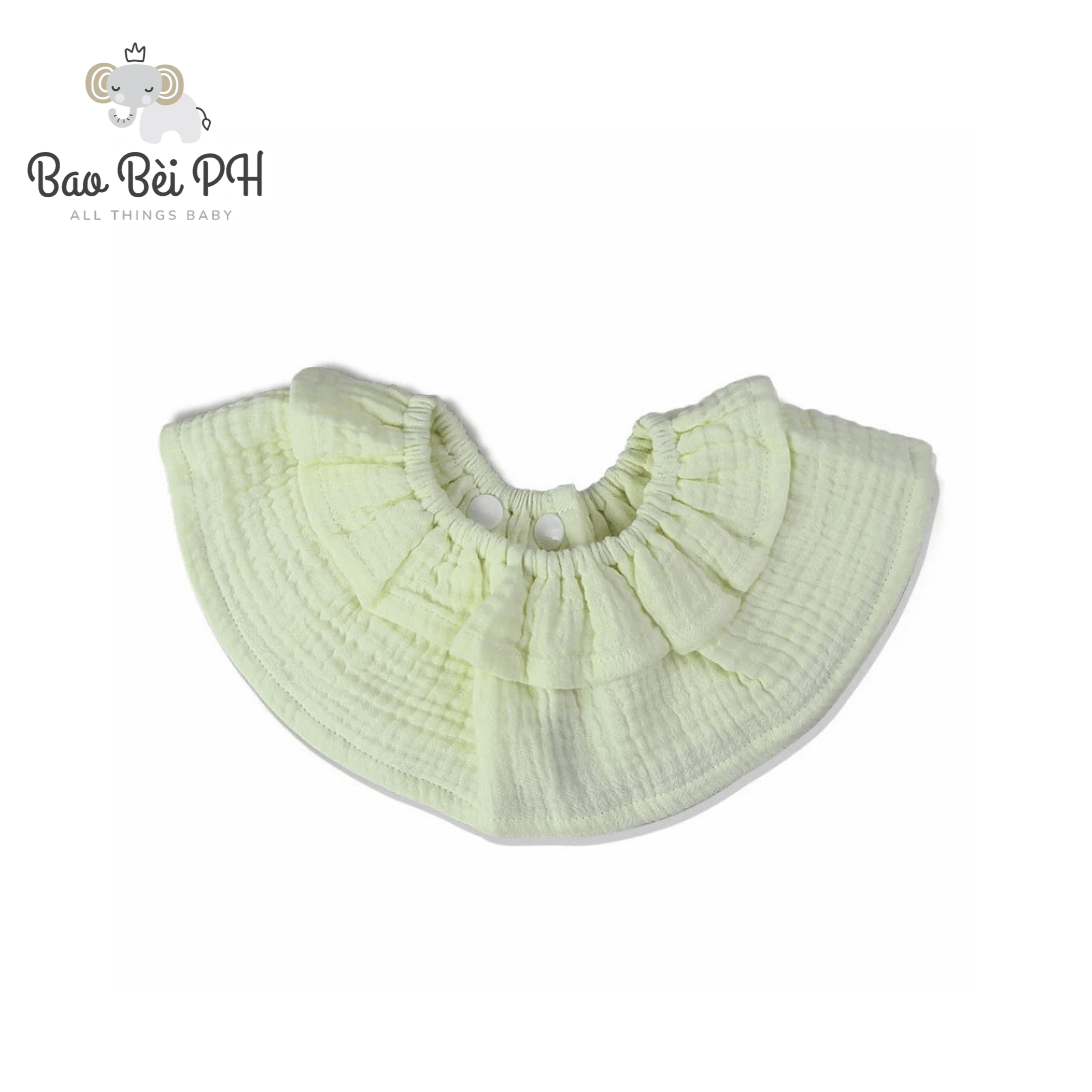 Bao Bei Amelia Round Reversible Cotton Gauze Bib | The Nest Attachment Parenting Hub