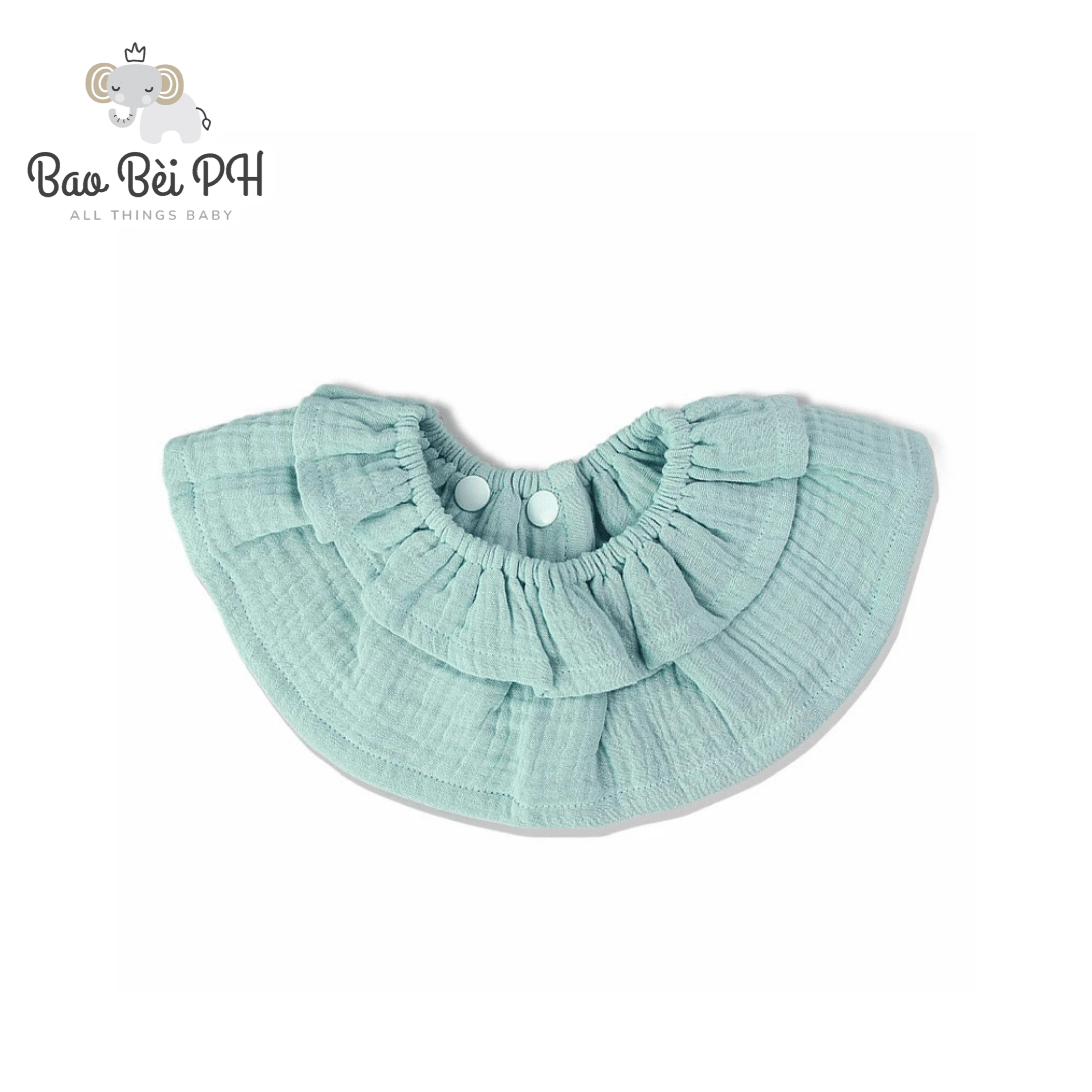 Bao Bei Amelia Round Reversible Cotton Gauze Bib | The Nest Attachment Parenting Hub