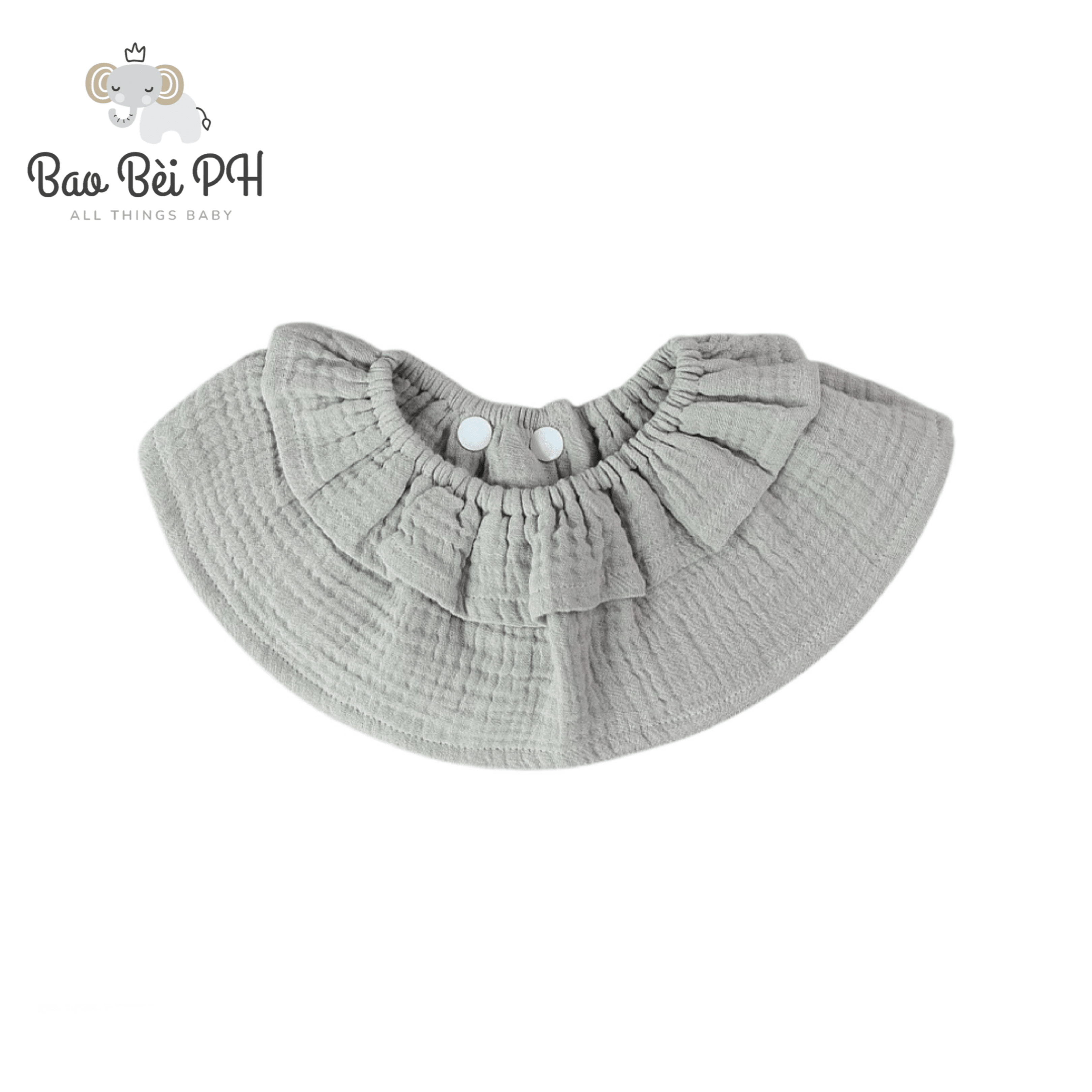 Bao Bei Amelia Round Reversible Cotton Gauze Bib | The Nest Attachment Parenting Hub