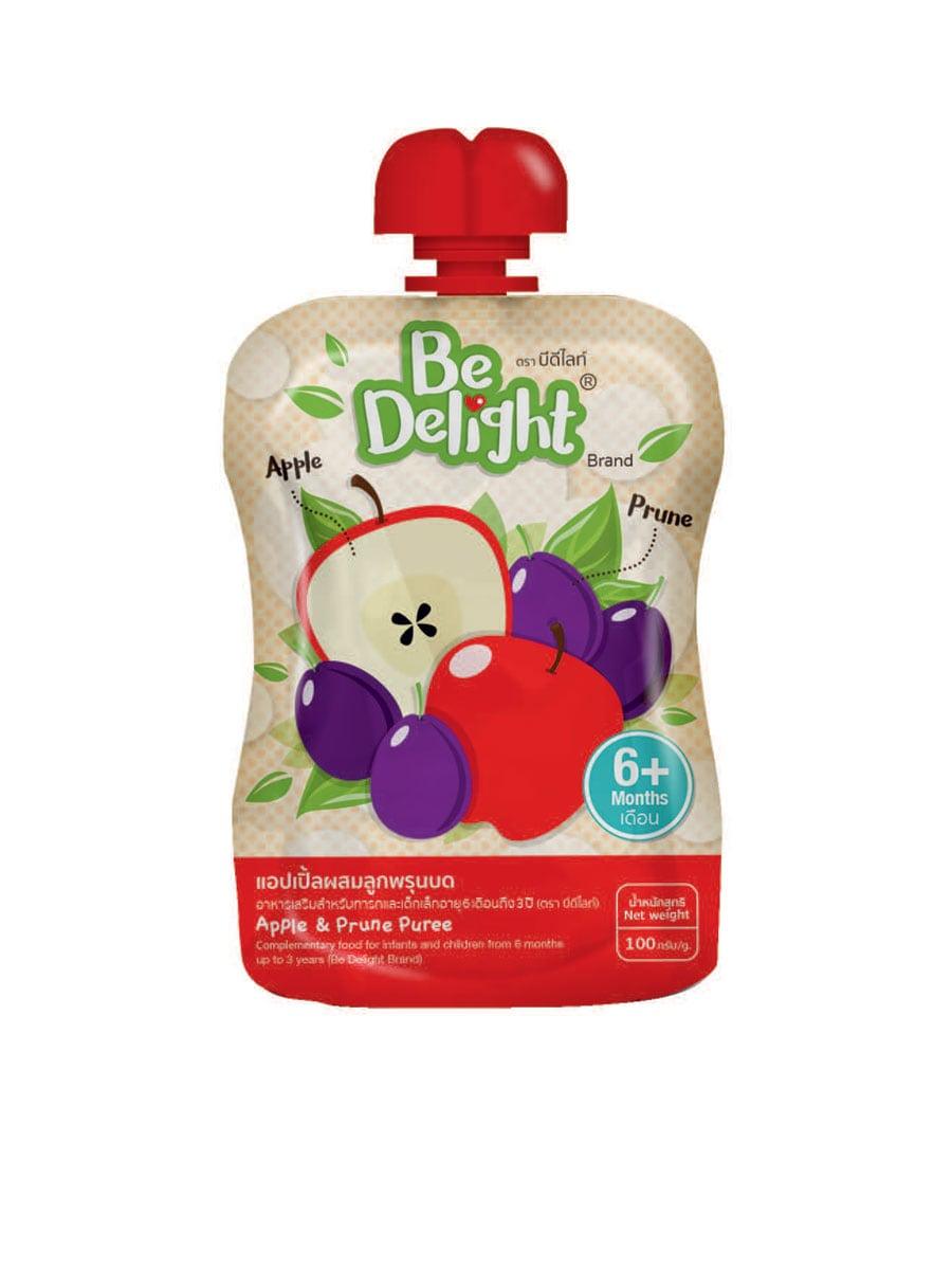 Be Delight Apple & Prune Puree 6m+ | The Nest Attachment Parenting Hub