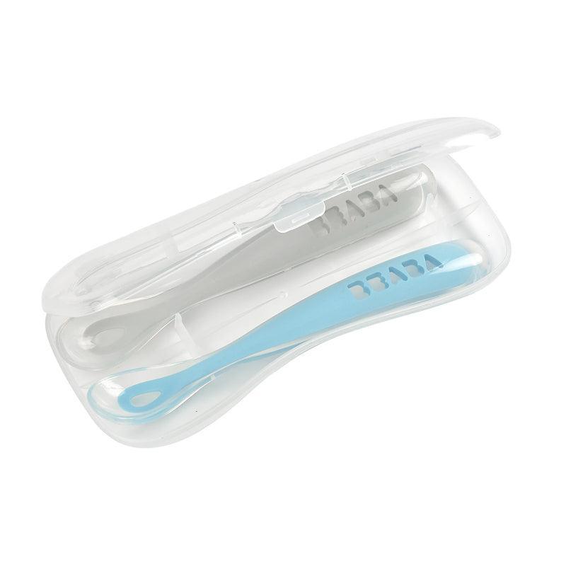 Beaba 1st-Age Silicone Spoons - Cased | The Nest Attachment Parenting Hub